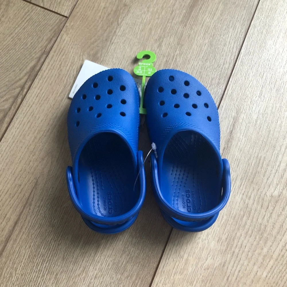 Size C8 Toddler Classic Clog - Blue Bolt